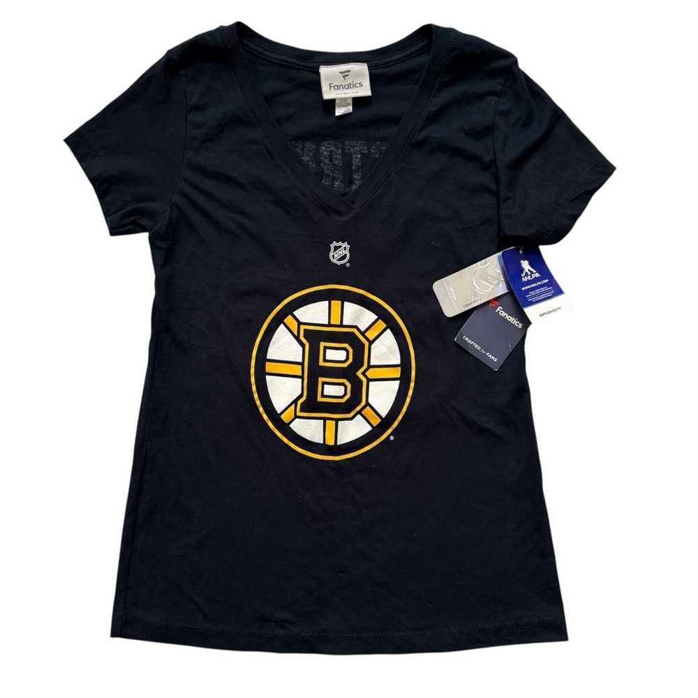 Boston Bruins Women’s T-Shirt David Pastrnak #88 NHL Fanatics Jersey Tee Med NWT